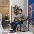 COZONY Modern Accent Chair with Metal Frame Upholstered Lounge Armchair with Foam Cushion for Living Room Bedroom