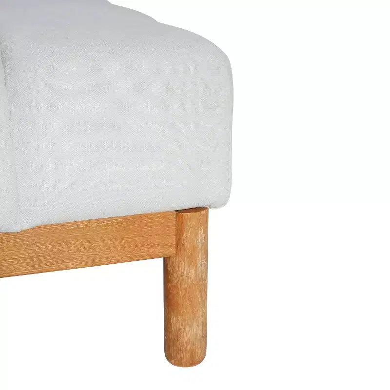 Christopher Knight Home Modern Upholstered Allen Biscuit-style Tufted Ottoman with Square shape