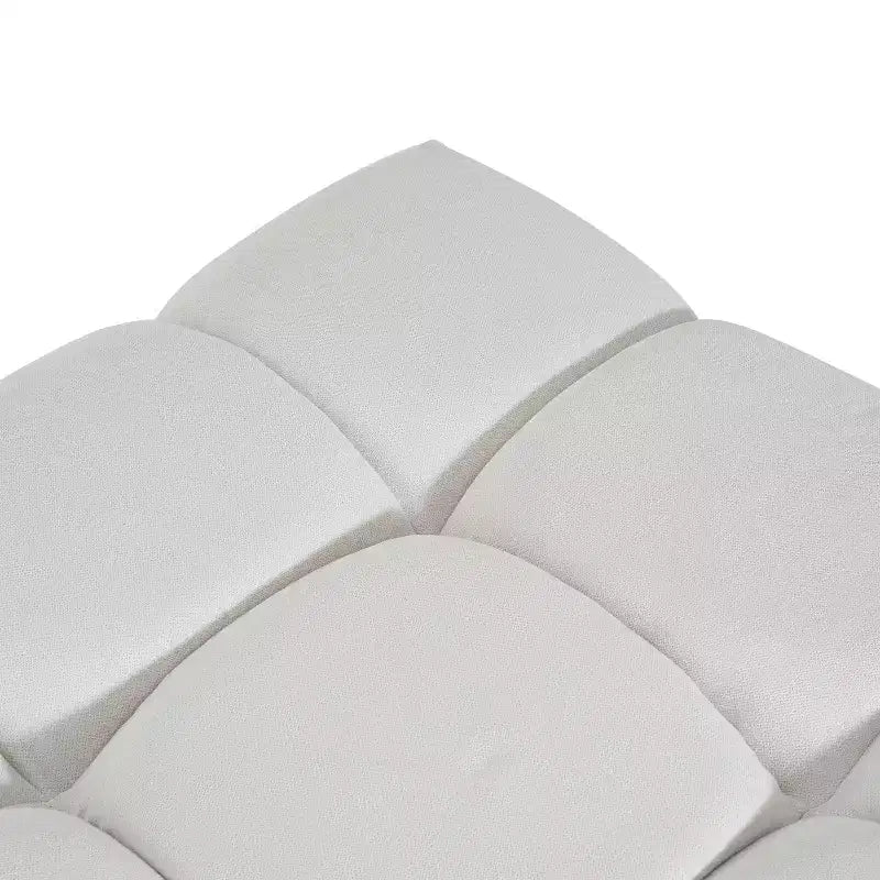 Christopher Knight Home Modern Upholstered Allen Biscuit-style Tufted Ottoman with Square shape