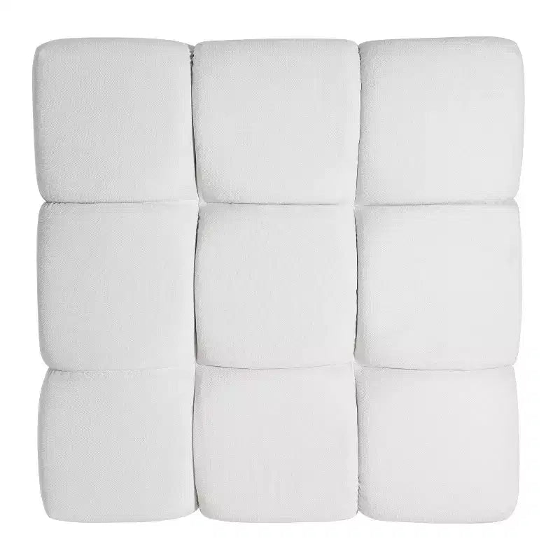 Christopher Knight Home Modern Upholstered Allen Biscuit-style Tufted Ottoman with Square shape