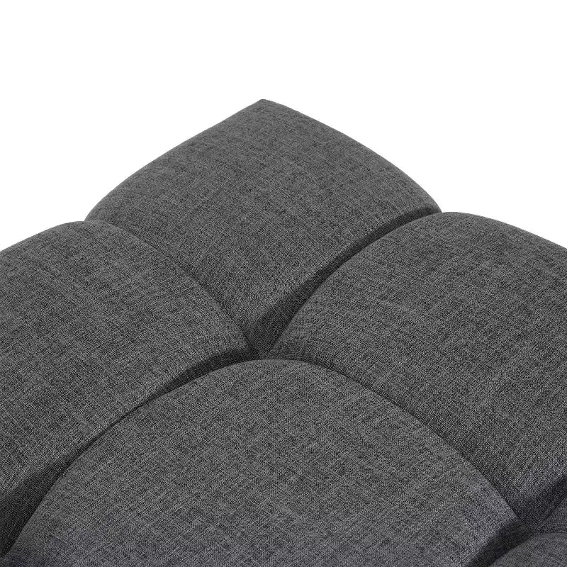 Christopher Knight Home Modern Upholstered Allen Biscuit-style Tufted Ottoman with Square shape