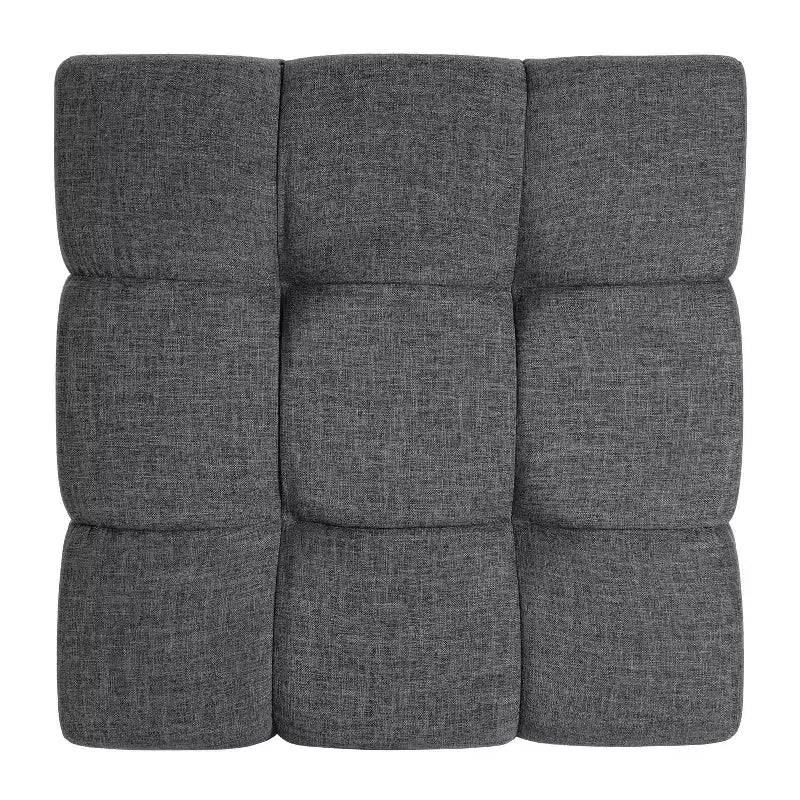 Christopher Knight Home Modern Upholstered Allen Biscuit-style Tufted Ottoman with Square shape
