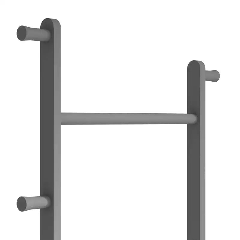 Freestanding Wooden Coat Rack Stand Coat Tree with 5 Hooks and 2 Hangers Jacket Holder for Entryway Bedroom or Office