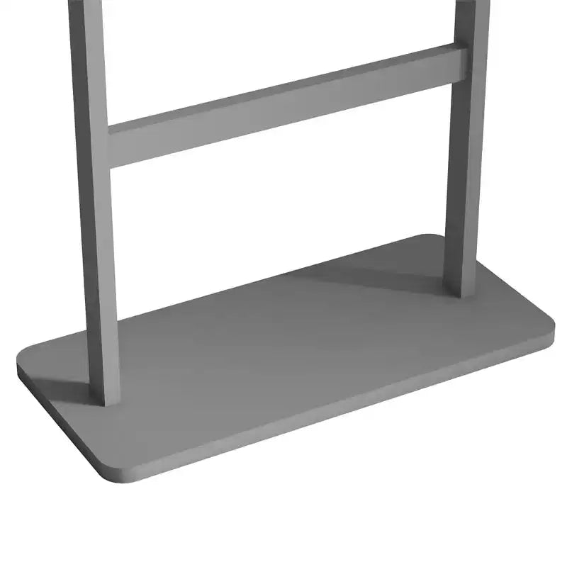 Freestanding Wooden Coat Rack Stand Coat Tree with 5 Hooks and 2 Hangers Jacket Holder for Entryway Bedroom or Office