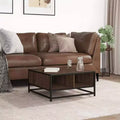 Clihome Storage Coffee Table Square Modern Table with Spacious Hidden Compartment Matte Finish