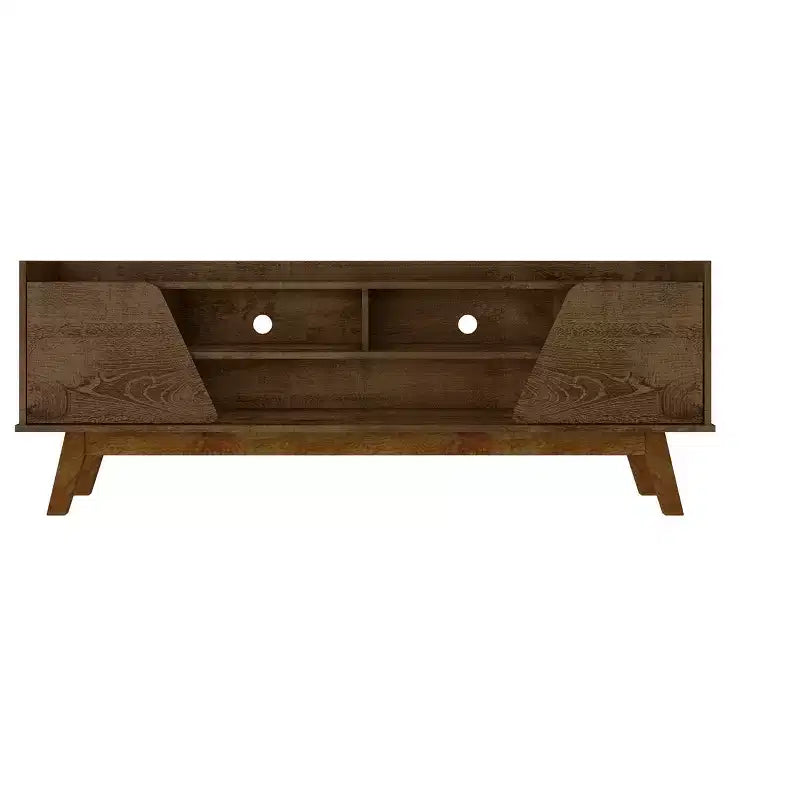 GDFStudio Elberton 63 Mid-Century Modern TV Stand with Soft Close Doors
