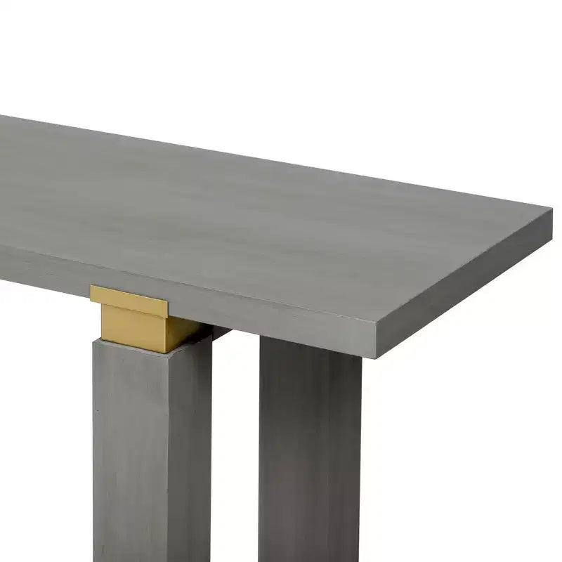 Minimalist Console Table with Storage Wood Entryway Table with Open Shelf Farmhouse Hallway Table