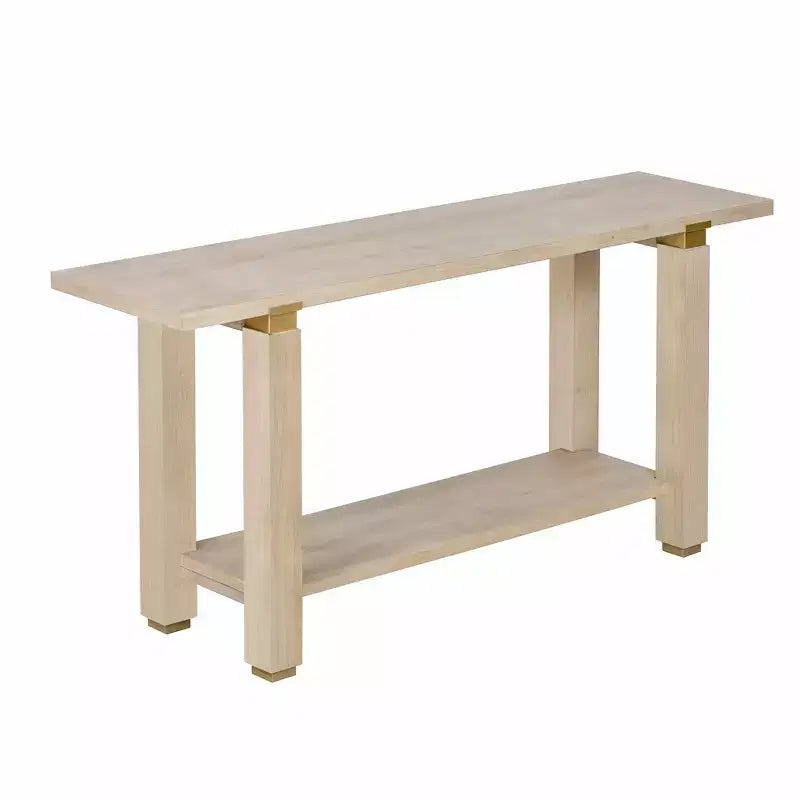 Minimalist Console Table with Storage Wood Entryway Table with Open Shelf Farmhouse Hallway Table