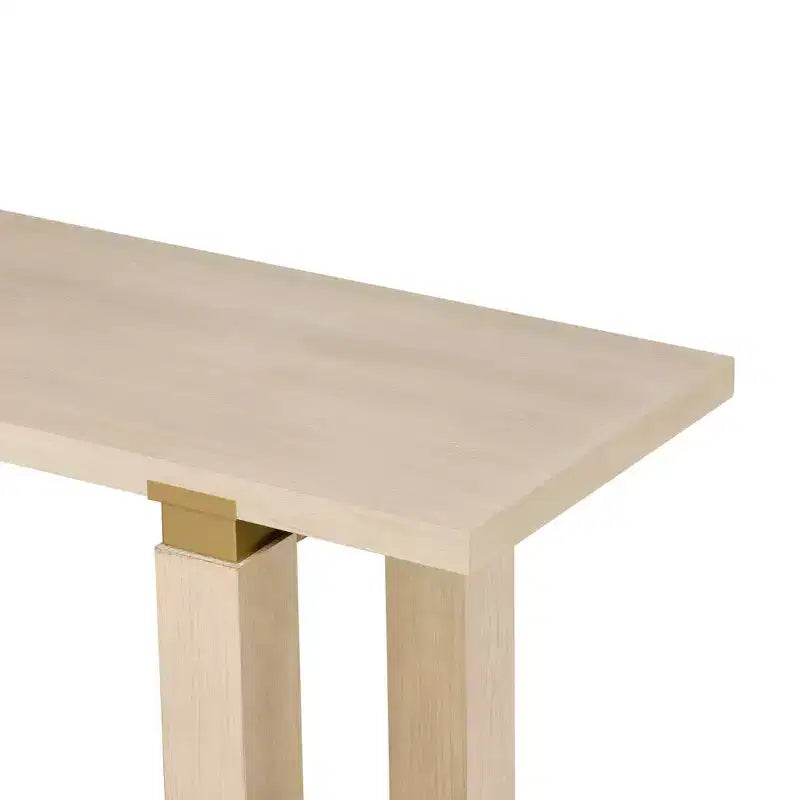 Minimalist Console Table with Storage Wood Entryway Table with Open Shelf Farmhouse Hallway Table