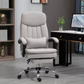 Executive Office Chair with Vibration Massage Microfibre Swivel Desk Chair Heated Reclining Computer Chair with Lumbar Support Pillow Footrest
