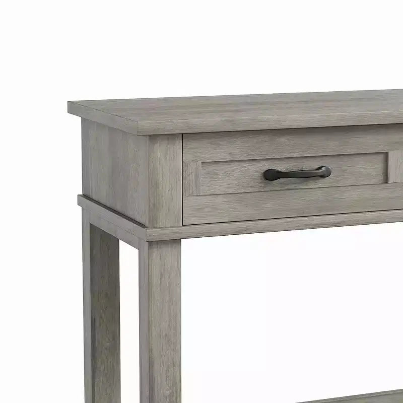 54 Entryway Table Console Table with 3 Storage Drawers 3-Tiered Country-Style Wooden Sofa Table Hallway Tables for Entryway Living Room