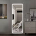 GDFStudio Zev Modern 65H Rectangular LED Full Length Frameless Mirror with 3 Color Modes
