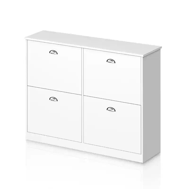 GDFStudio Zinnia Modern 40.3'' Shoe Rack with 4 Flip-Top Drawers