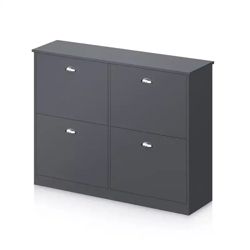 GDFStudio Zinnia Modern 40.3'' Shoe Rack with 4 Flip-Top Drawers