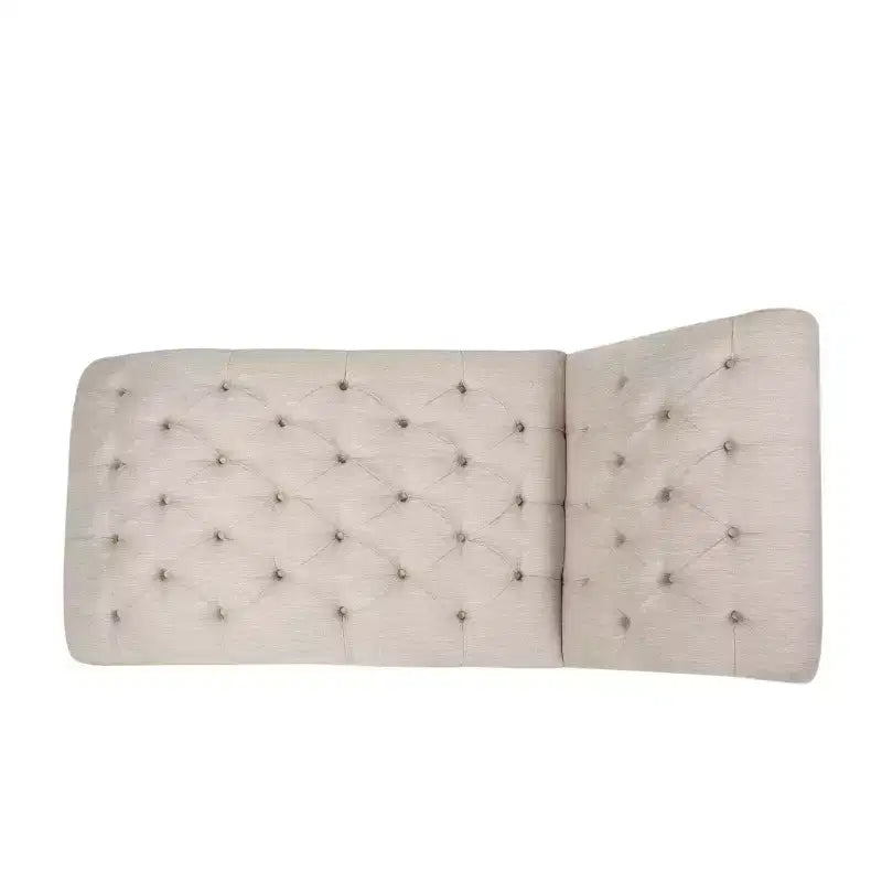 Varnell Contemporary Fabric Chaise Lounge with Turned Legs - Christopher Knight Home