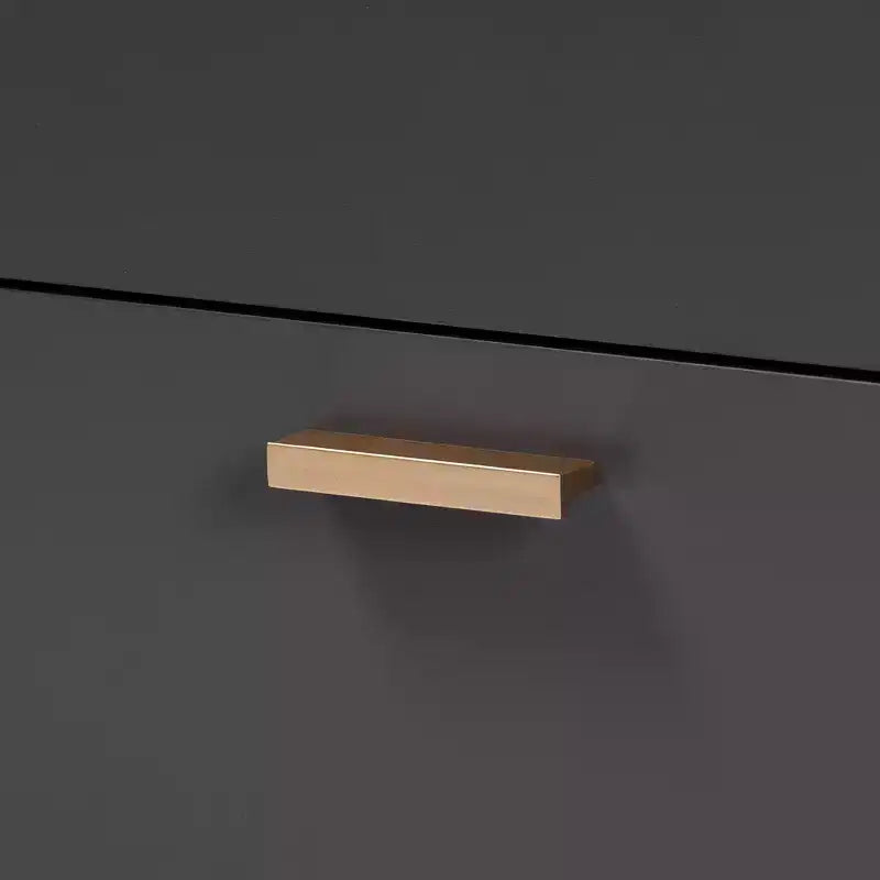 Kelson Wood 6 Drawer Dresser Dark Gray/Gold - Baxton Studio: Modern Storage Furniture for Bedroom