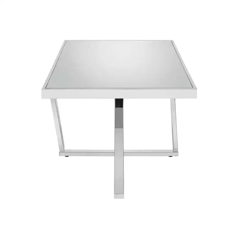 Drubeck Mirrored Rectangle Coffee Table Chrome - HOMES: Inside + Out